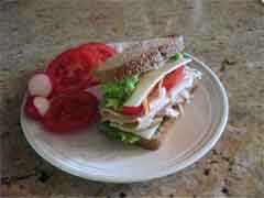turkey and swiss sandwich